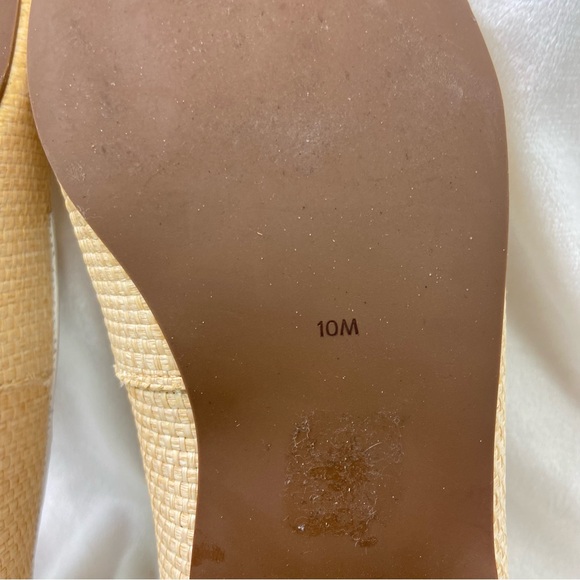 Jack Rogers Almond Toe raffia Loafers Ginnie Natural Rattan. Size 10 - Picture 4 of 8